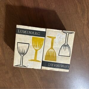 12 mini(3.5" tall) Vintage Luminarc Verrerie Cristallerie D"arques